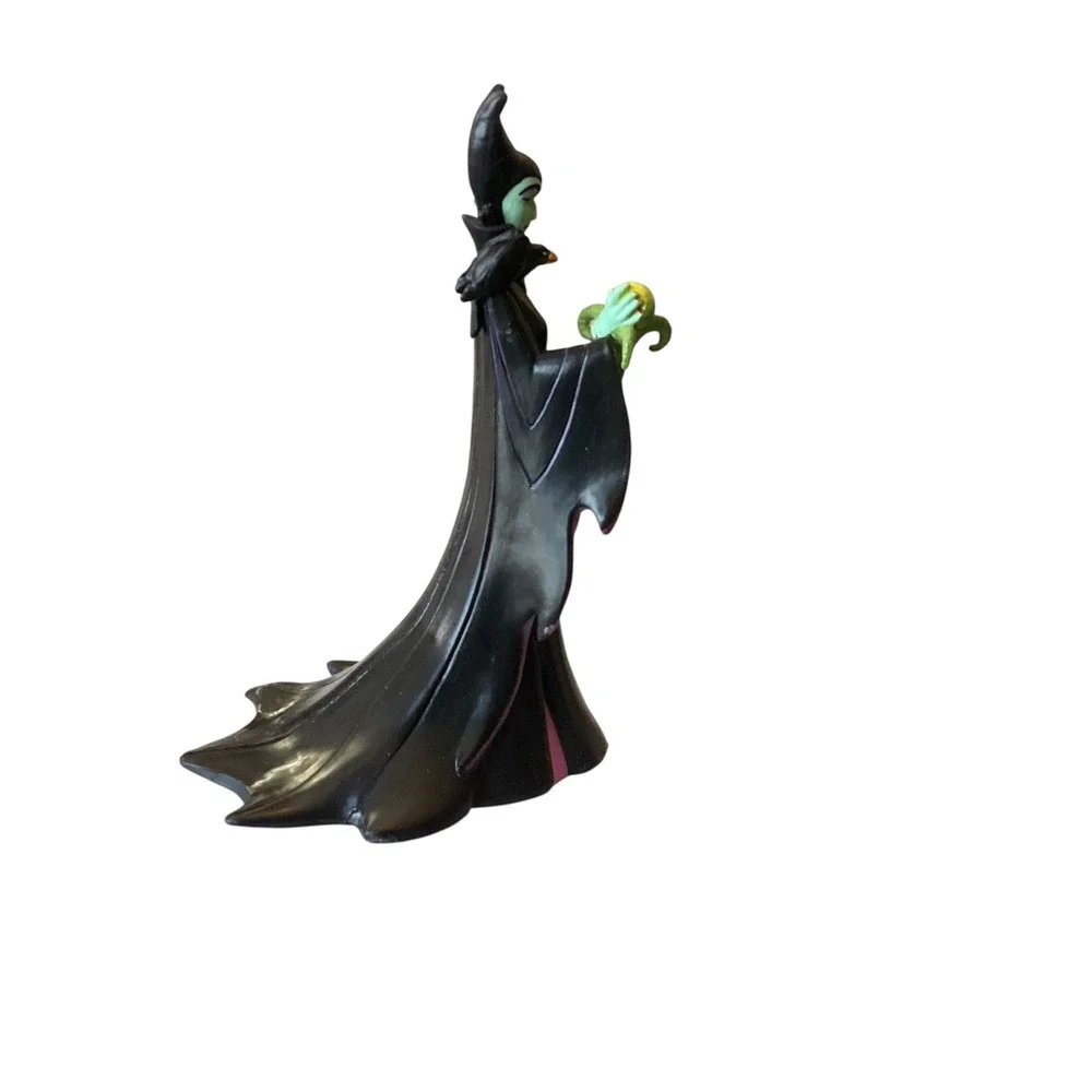 Disney Maleficent Sleeping Beauty PVC Figure 4 Inch Villain with Staff and Raven